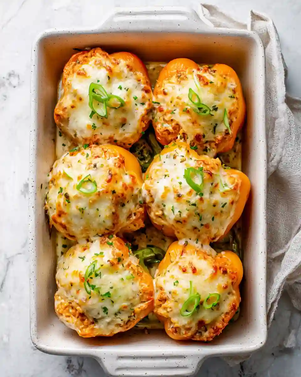 13 Chicken Casserole Recipes for Easy Family Dinners 10 creamy chicken stuffed peppers pinterest vertical