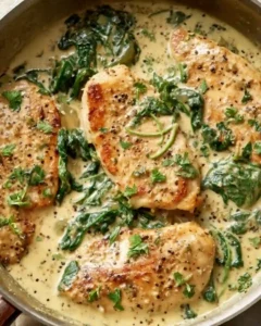 Creamy Dijon Chicken – Easy One-Skillet Recipe 6 creamy garlic chicken spinach 960x1200 1