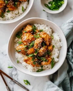 Honey Garlic Chicken Bowls – Easy 30-Minute Chicken Dinner 10 honey garlic chicken rice bowl 960x1200