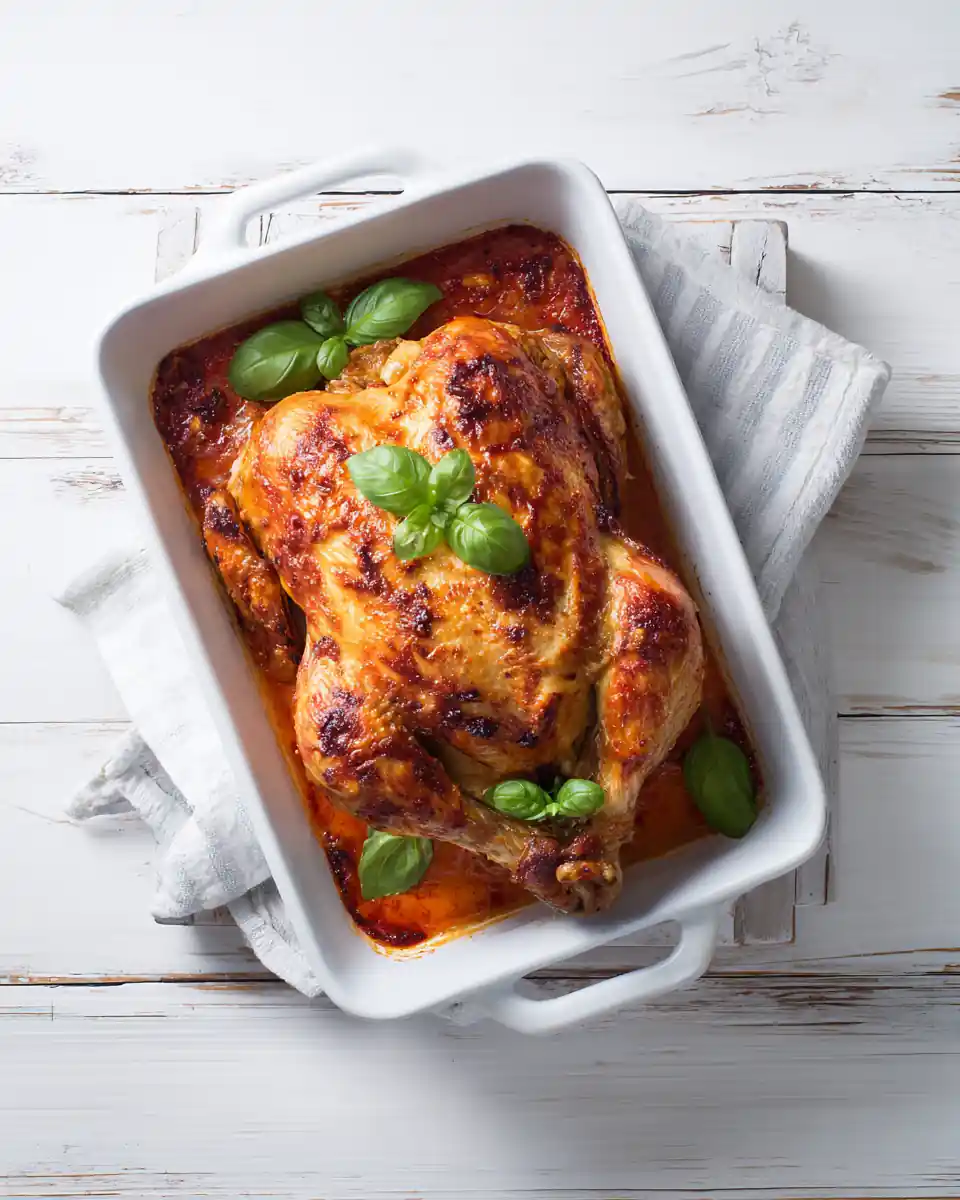 25 Baked Chicken Recipes for Easy Family Meals 8 roast chicken basil portrait