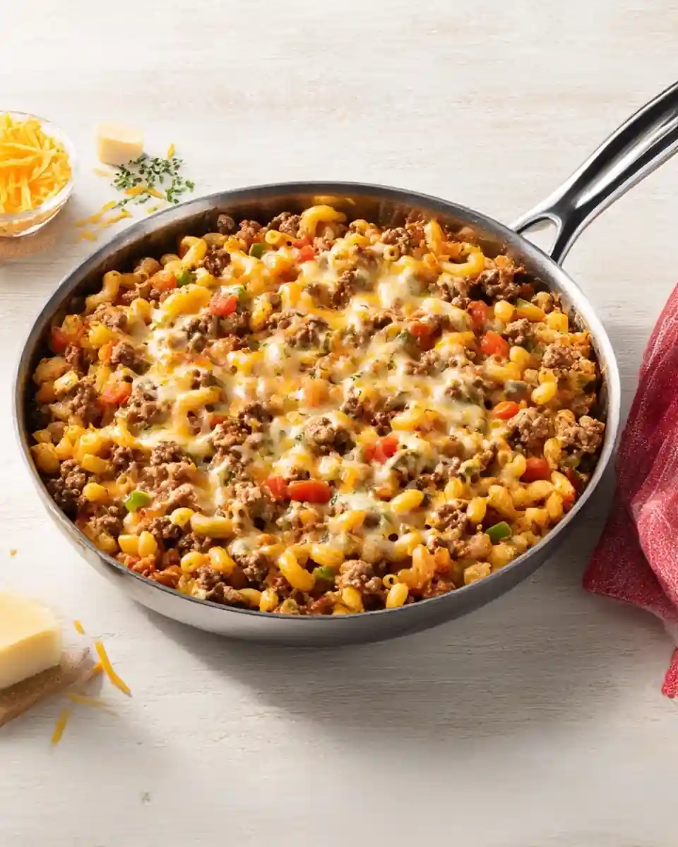 Easy Supper Ideas for Busy Families and Weeknight Dinners 13 cheeseburger macaroni skillet 960x1200 1