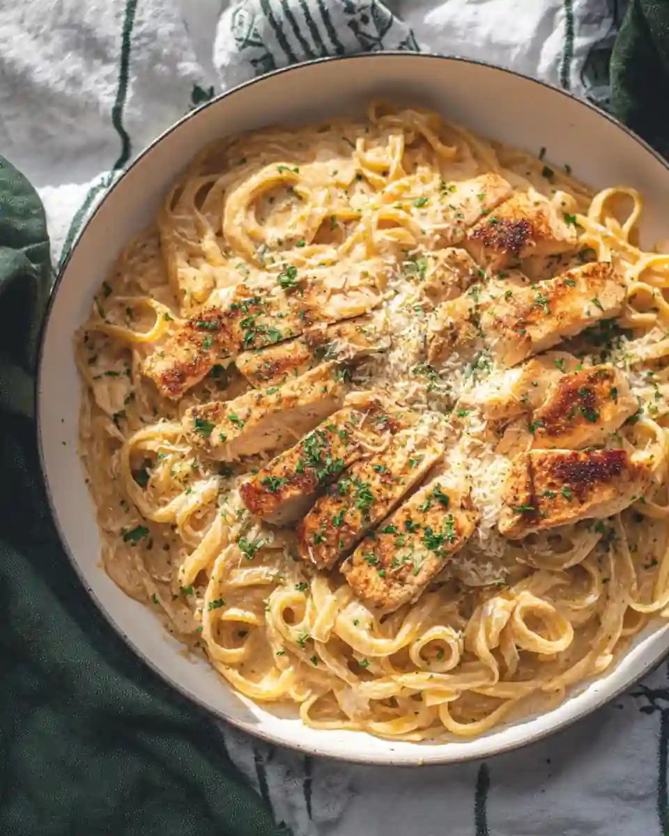 25 Creamy Chicken Recipes for Easy Family Dinners 17 chicken alfredo pasta 960x1200 compressed