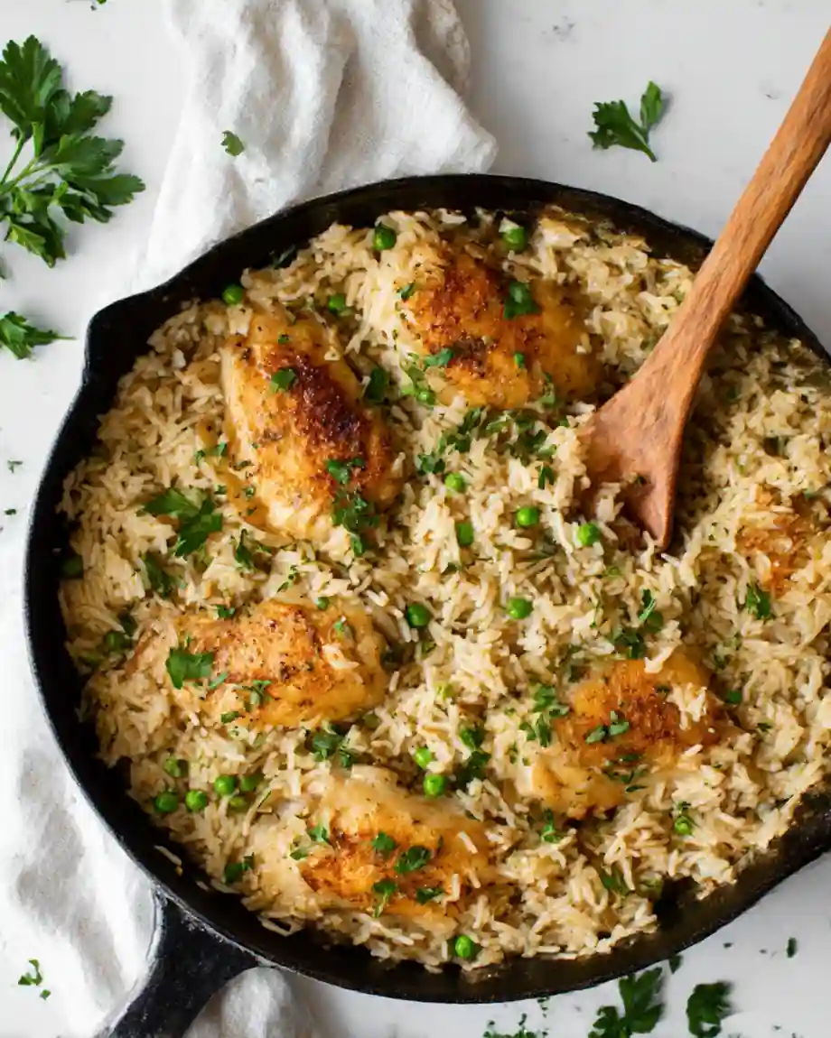 Easy Supper Ideas for Busy Nights 5 chicken rice skillet 920x1150 1