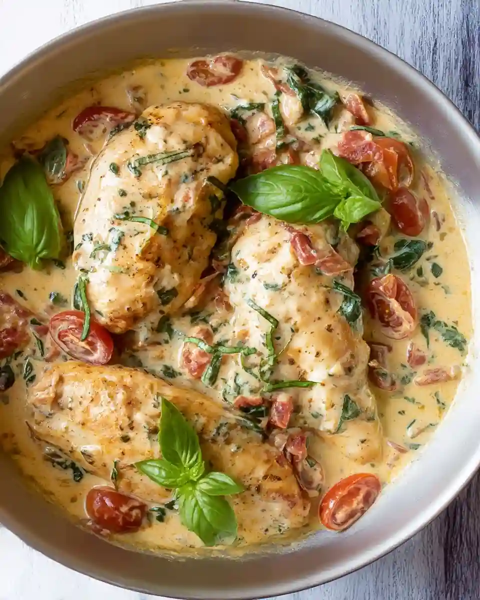 25 Creamy Chicken Recipes for Easy Family Dinners 4 creamy tuscan chicken 960x1200 1