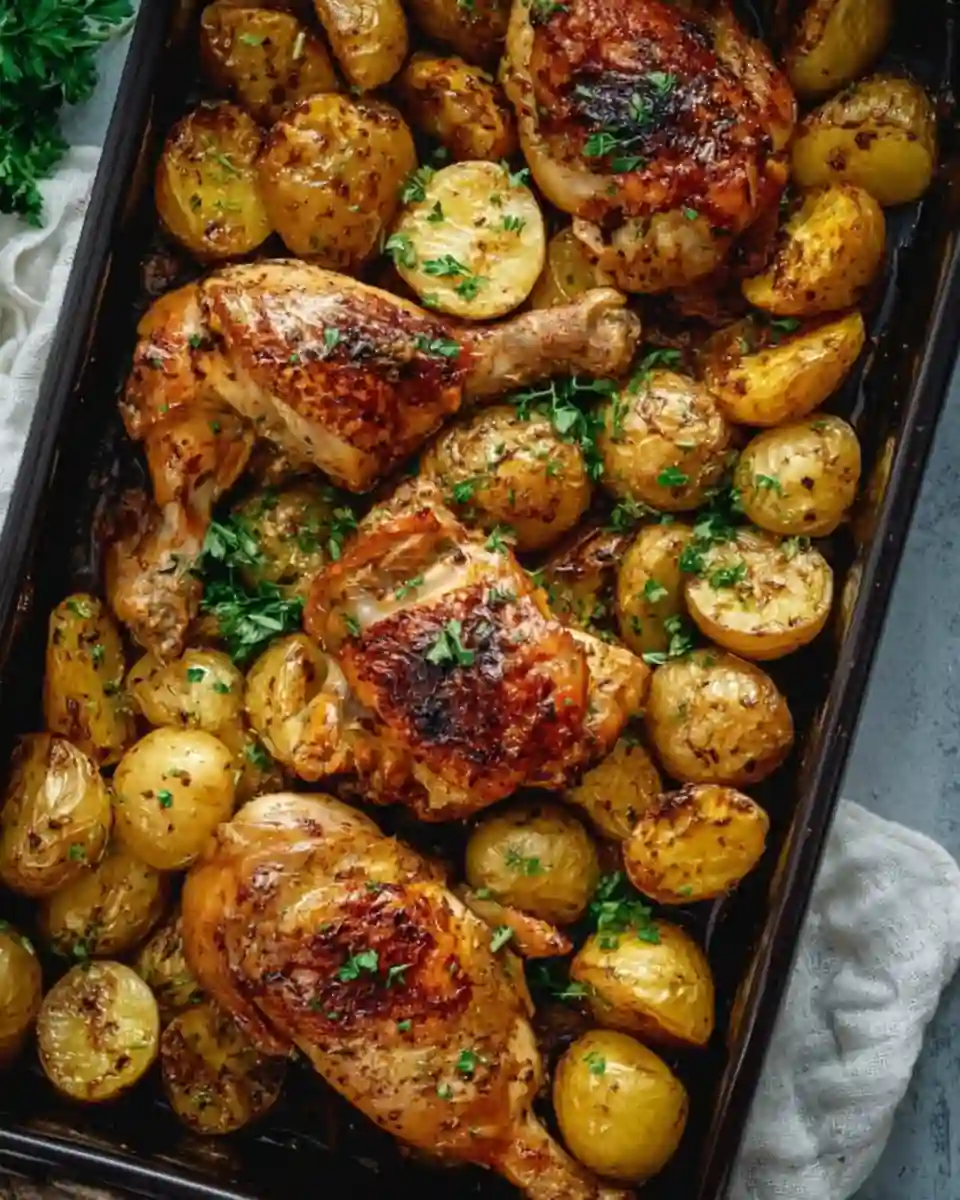 40 Easy Chicken Dinner Recipes for Busy Weeknights 13 roasted chicken potato bake pinterest