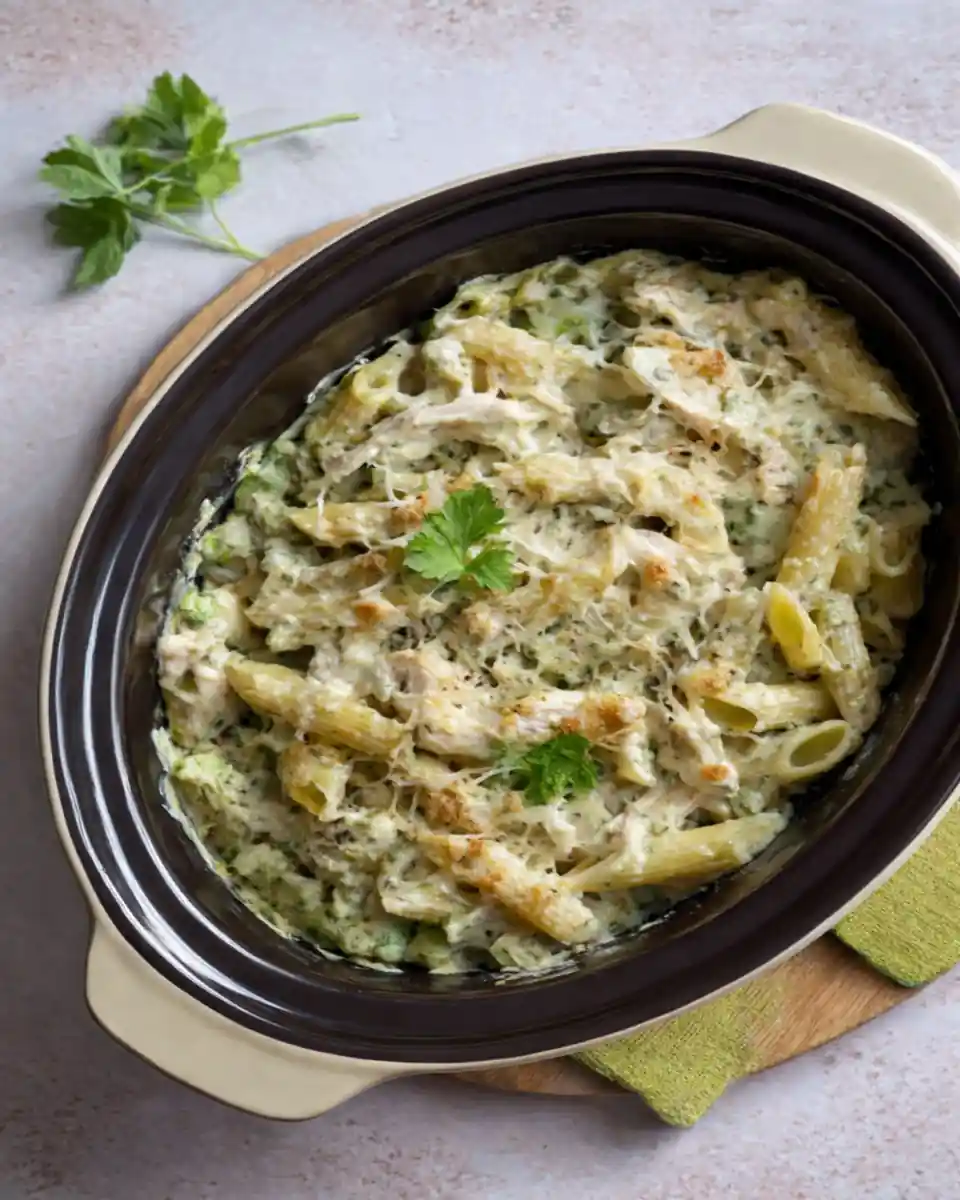 Crockpot Recipes: Easy Crockpot Dishes for Busy Days 9 creamy baked chicken pasta 960x1200 under50kb