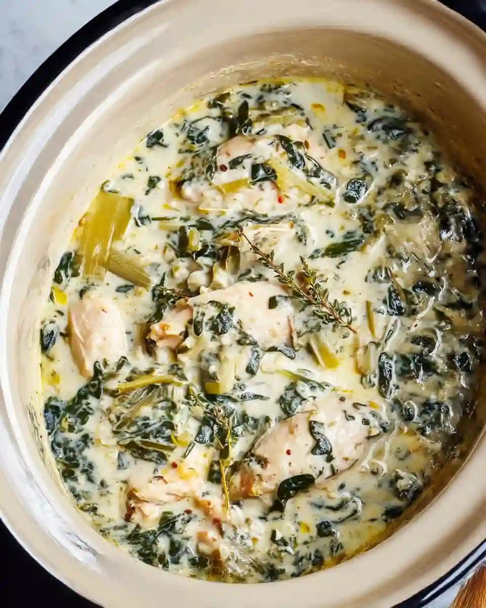 Crockpot Recipes: Easy Crockpot Dishes for Busy Days 4 creamy spinach chicken 960x1200 1