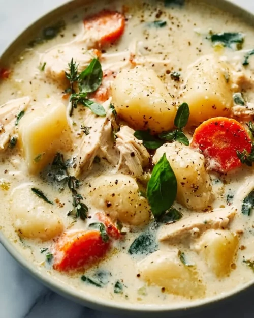 Crockpot Chicken Recipes: 30 Easy Slow Cooker Dinners for Busy Nights 2 crockpot chicken gnocchi soup 2026 04 25 233740 e1778184236832