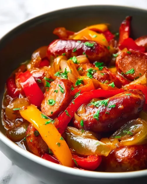 25 Summer Crockpot Recipes for Easy Family Dinners 24 easy crockpot sausage and peppers moanaskitchen 2026 04 25 233744 e1778106861840