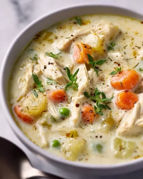 Crockpot Chicken Recipes: 30 Easy Slow Cooker Dinners for Busy Nights 8 healthy chicken pot pie soup 2026 04 25 233749 e1777888196804