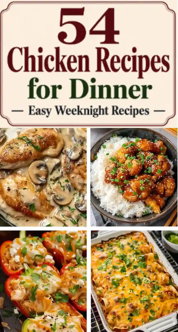 54 Chicken Recipes for Dinner for Easy Weeknights 1 54 Chicken Recipes for Dinner for Easy Weeknights