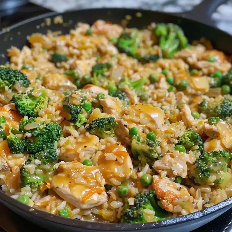 57 Easy Dinner Recipes for Busy Weeknights 3 chicken broccoli rice skillet seo square
