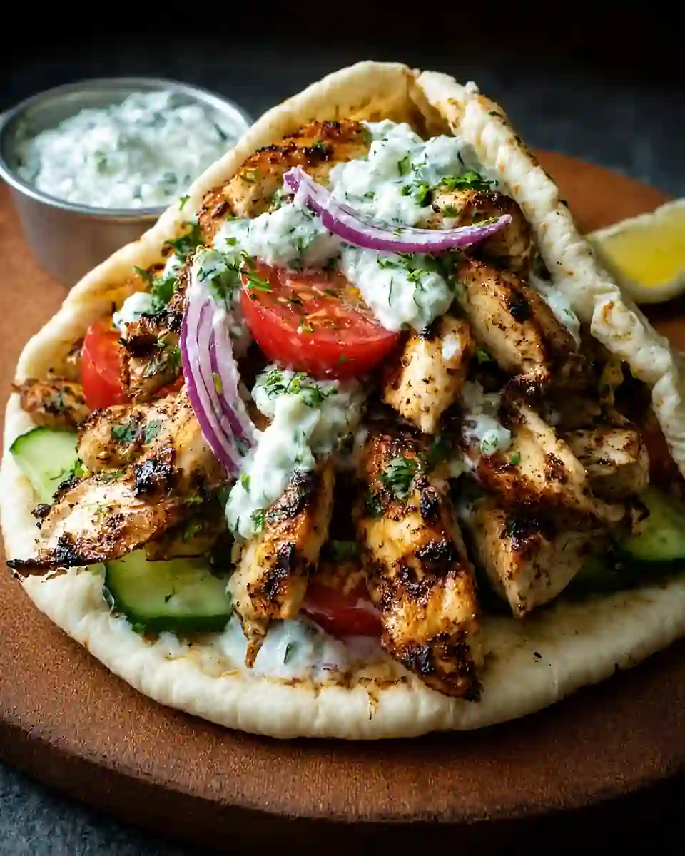 57 Easy Dinner Recipes for Busy Weeknights 20 grilled chicken gyro pita 960x1200 1