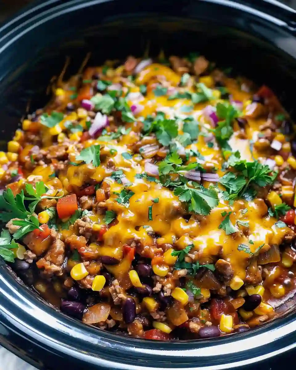 57 Easy Dinner Recipes for Busy Weeknights 41 slow cooker taco casserole 960x1200 1