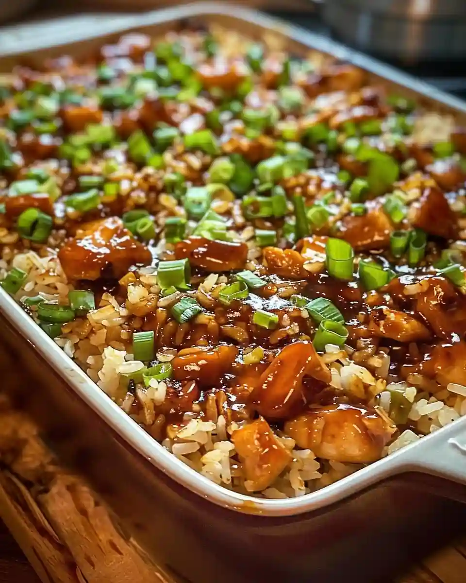 57 Easy Dinner Recipes for Busy Weeknights 23 teriyaki chicken rice bake 960x1200 1