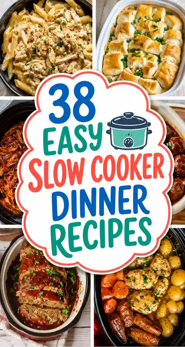 Easy Slow Cooker Dinners: 38 Simple Family Meals