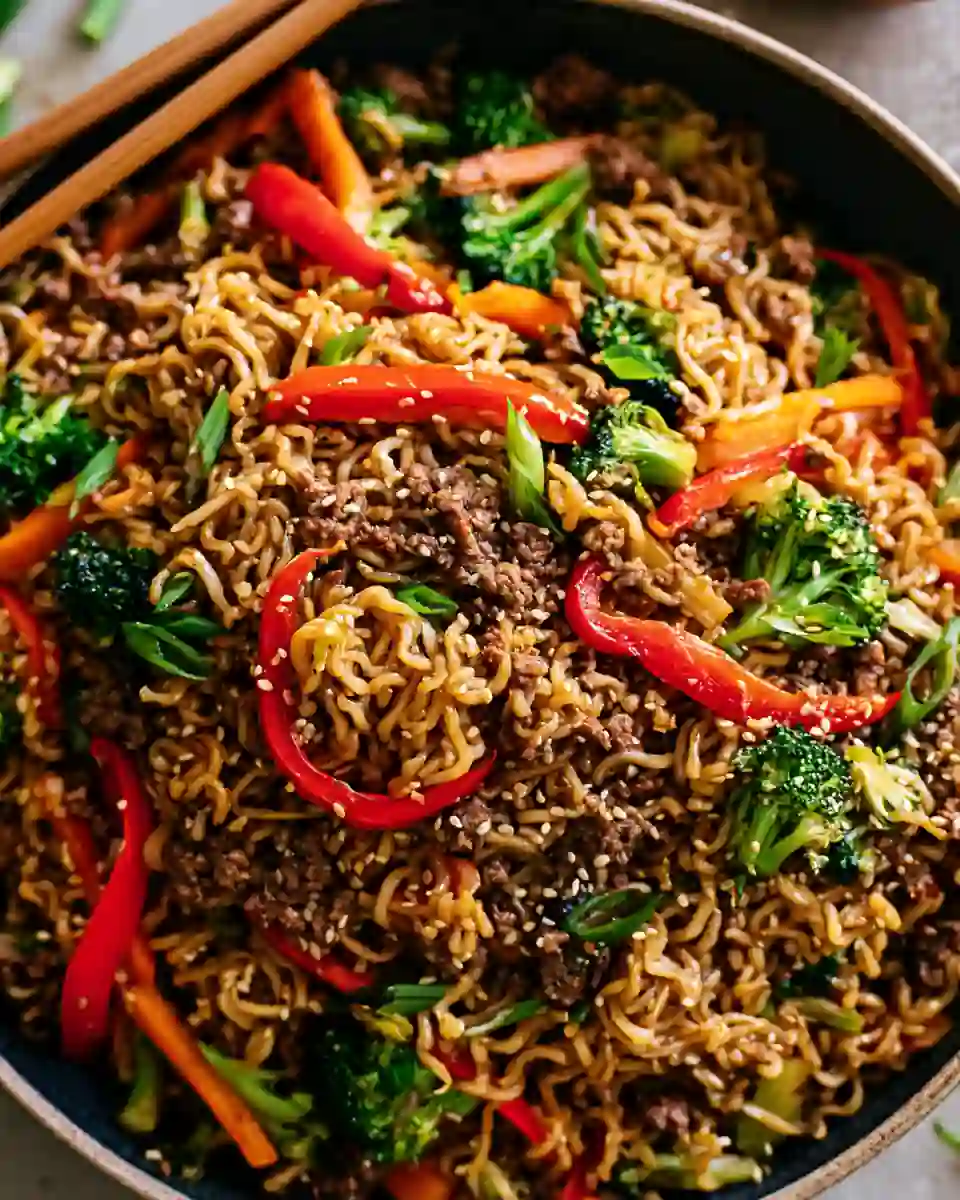 Ground Beef Recipes: Easy Dinner Ideas for Busy Weeknights 3 beef ramen stir fry 960x1200 1