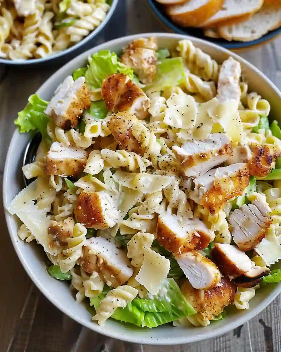 Chicken Caesar Salad Pasta: A Perfect Fusion Delight 2 Chicken Caesar Salad Pasta: A Perfect Fusion Delight