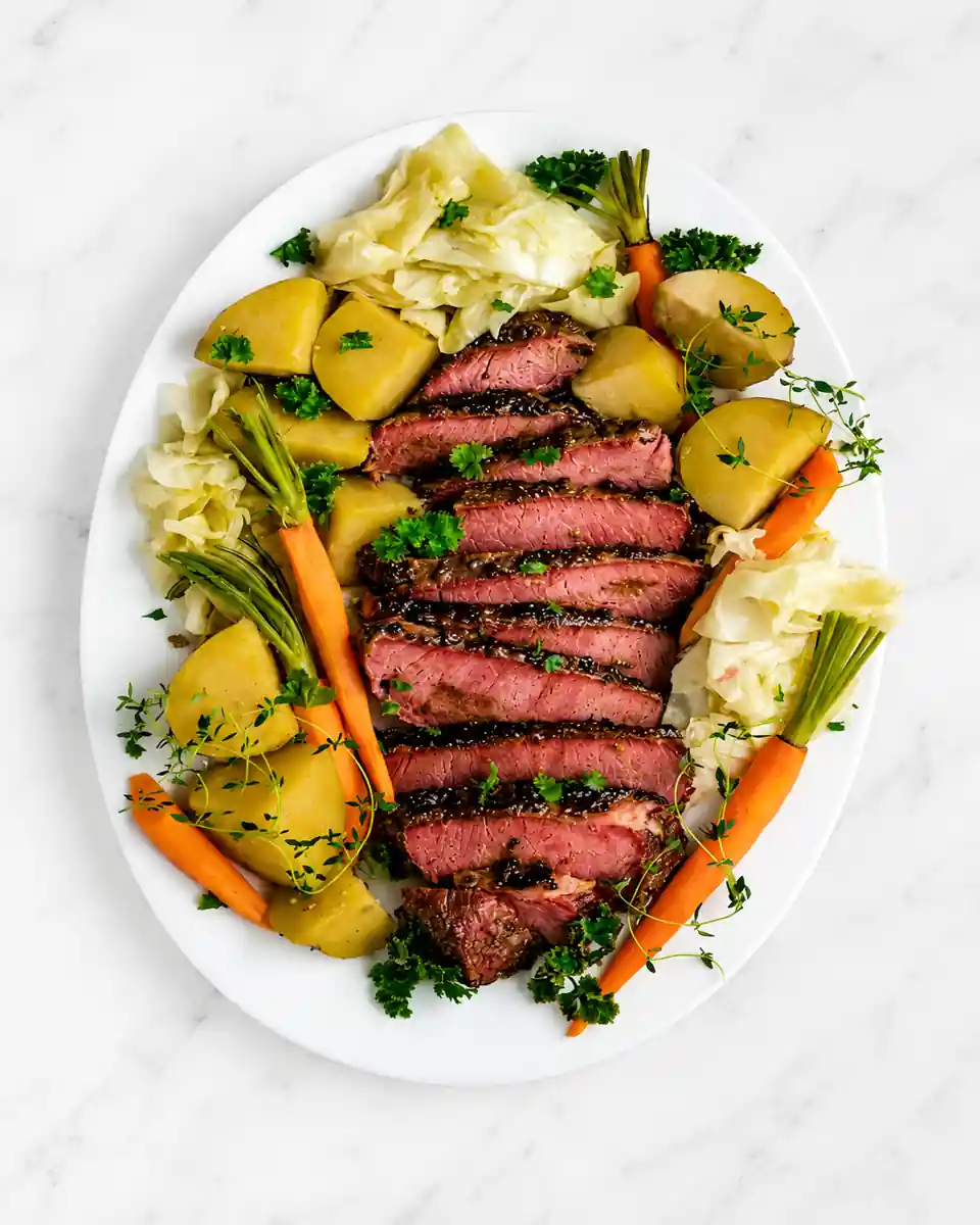 Slow Cooker Corned Beef with Sweet Mustard Glaze 2 Slow Cooker Corned Beef with Sweet Mustard Glaze