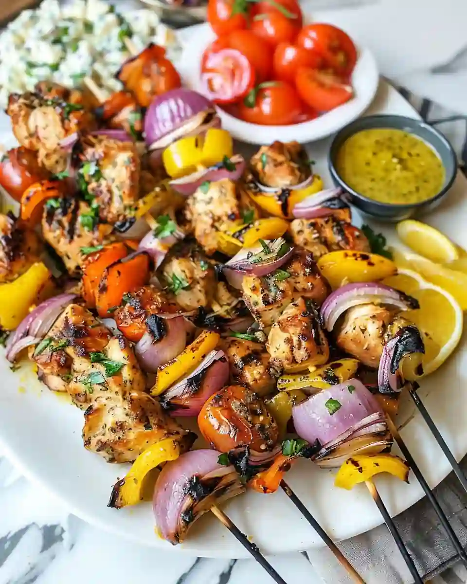 30 Easy Summer Dinner Recipes for Busy Weeknights 4 grilled chicken skewers 50kb
