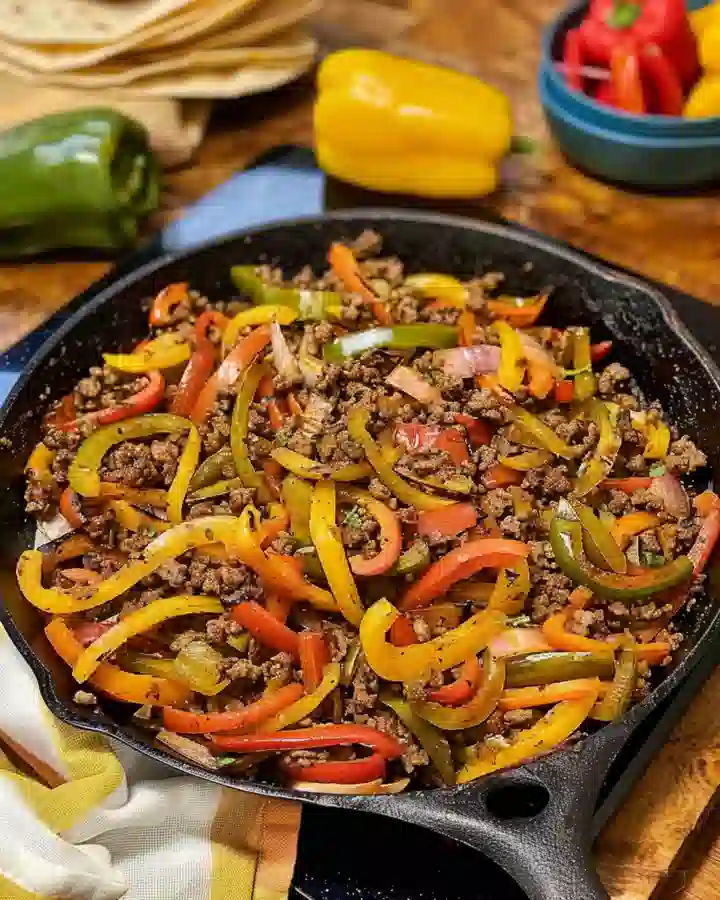 Ground Beef Recipes: Easy Dinner Ideas for Busy Weeknights 5 ground beef pepper skillet under50kb