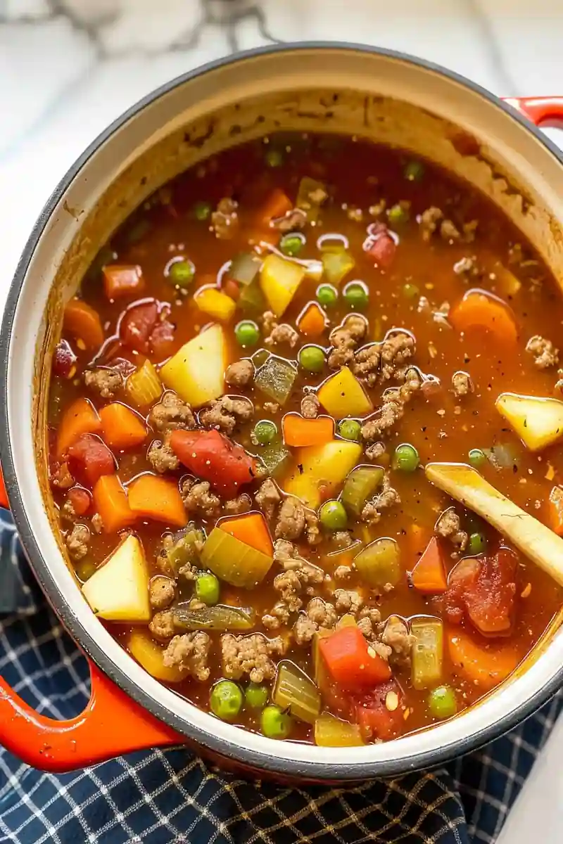 Ground Beef Vegetable Soup: Hearty & Healthy 2 Ground Beef Vegetable Soup: Hearty & Healthy