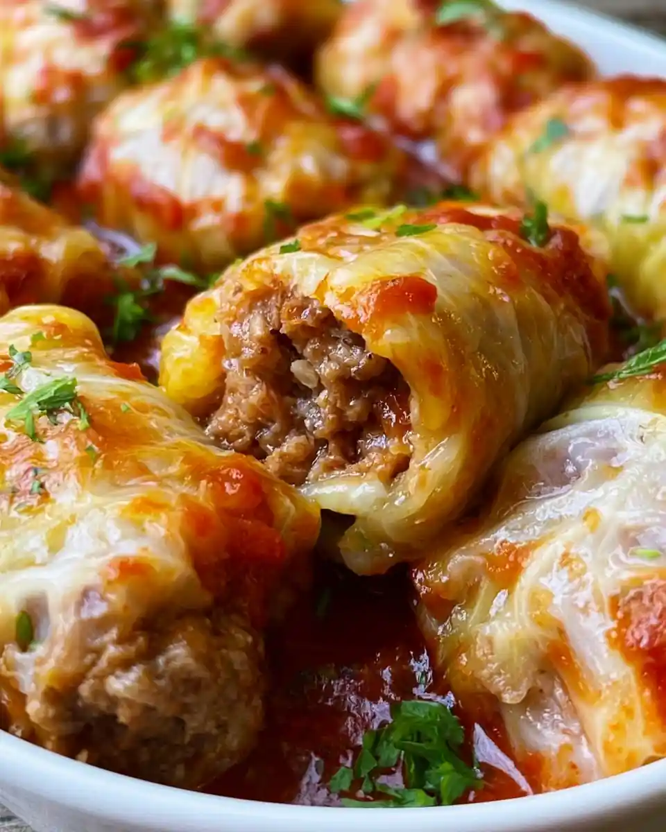 Ground Beef Stuffed Cabbage Rolls Easy Dinner Recipe 1 Ground Beef Stuffed Cabbage Rolls