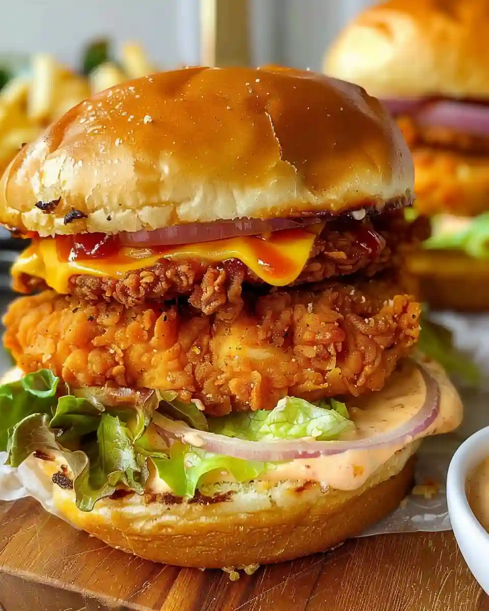 Crispy Chicken Burgers: The Ultimate Oven-Baked Recipe 2 Crispy Chicken Burgers