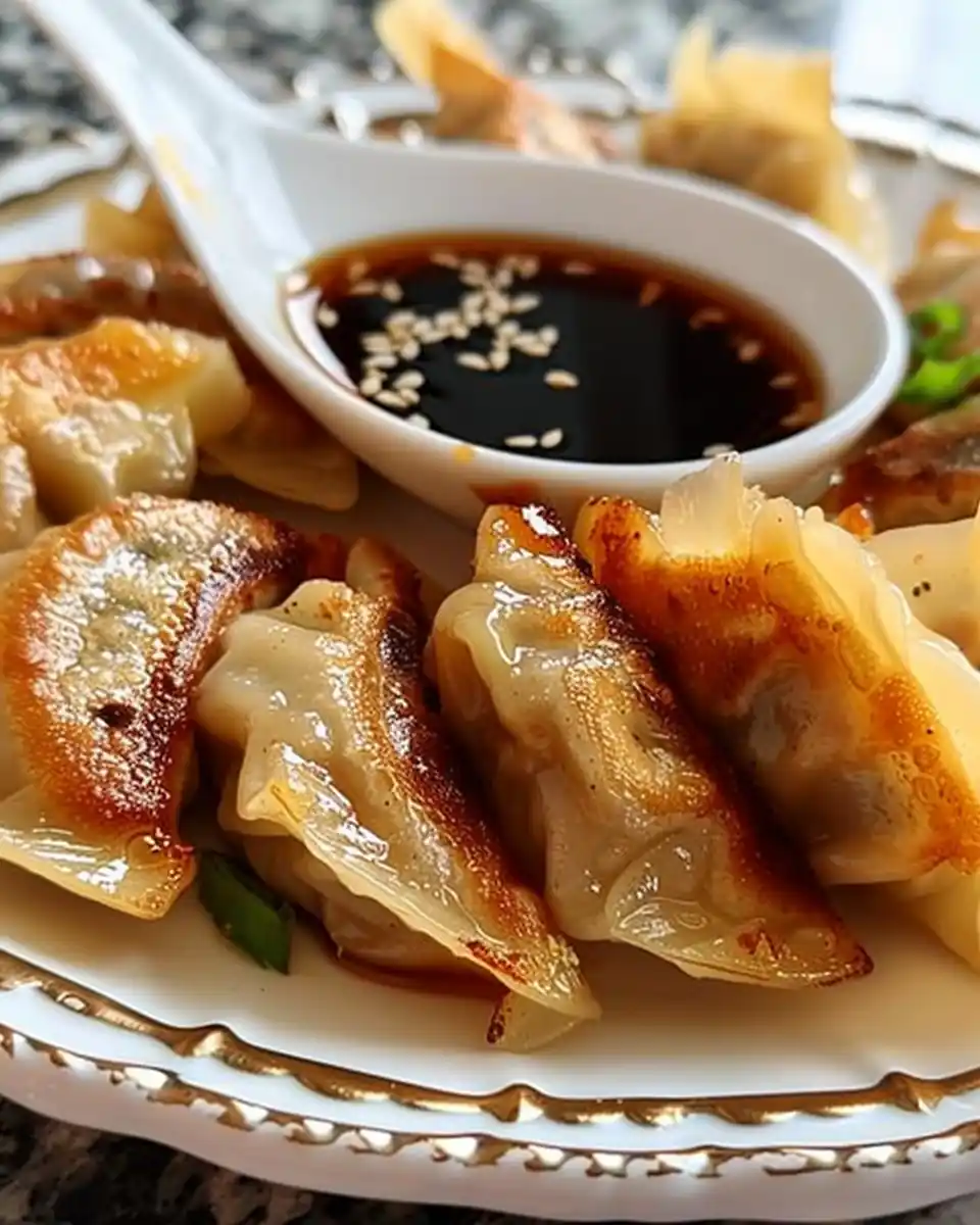 Garlic Ginger Chicken Potstickers Recipe 2 Garlic Ginger Chicken Potstickers