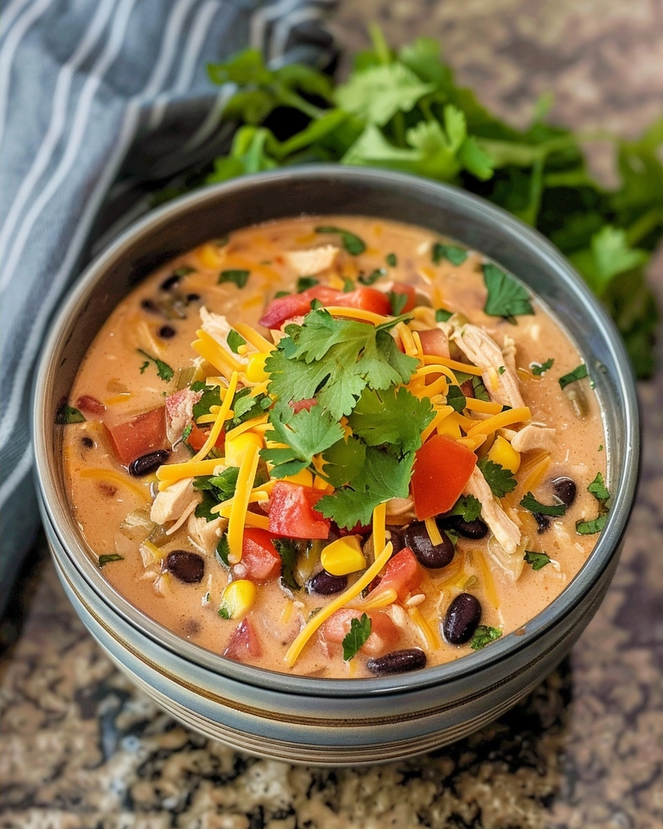 Crockpot Creamy Chicken Taco Soup Recipe 2 Crockpot Creamy Chicken Taco Soup Recipe